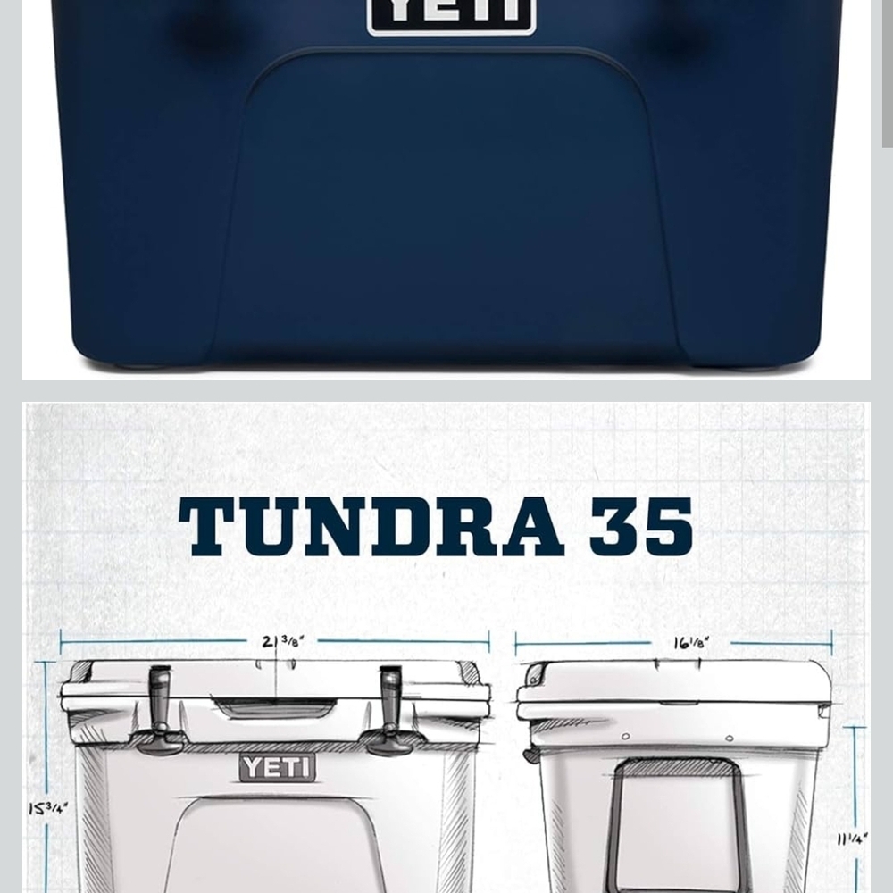 YETI Tundra 35 Cooler in Deep Blue